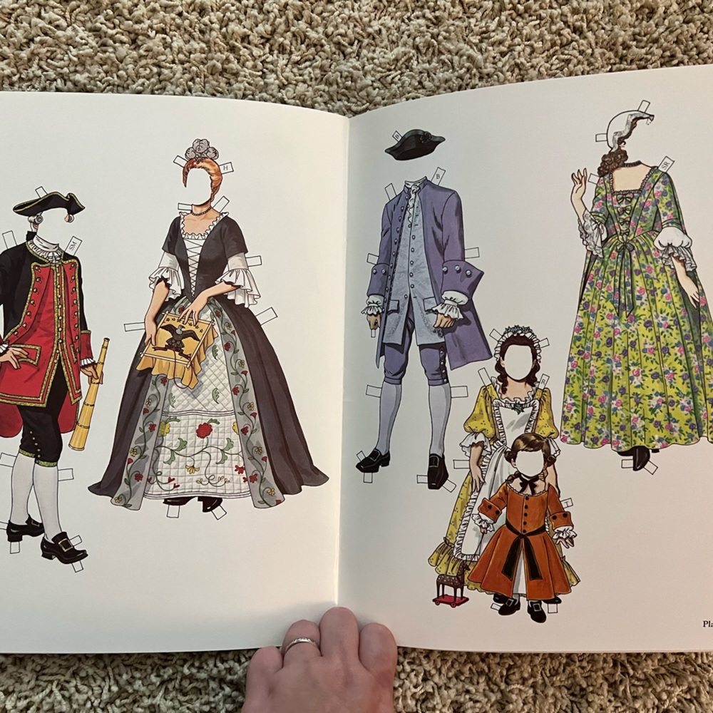 Lot of 3 Historical Tom Tierney paper doll books - vintage 1980s & ‘90s - Picture 8 of 8